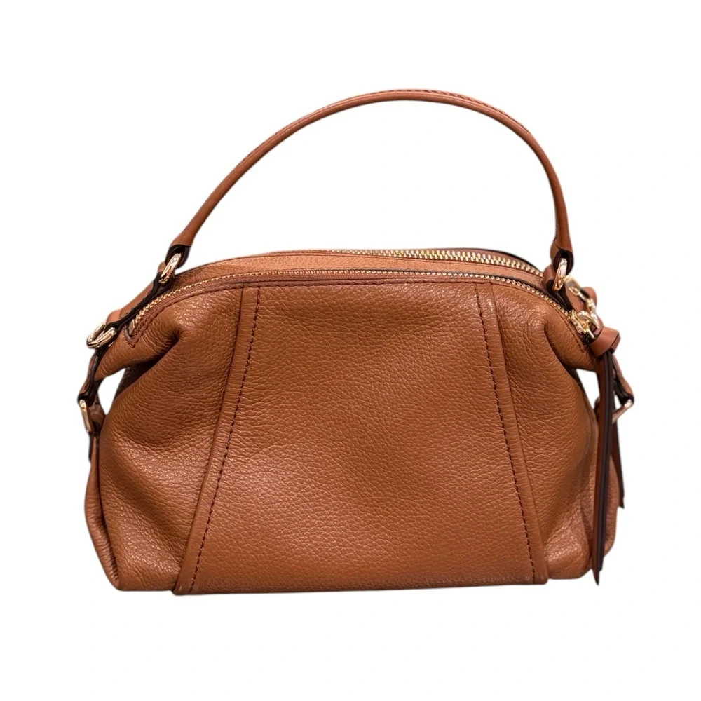 MICHAEL KORS Brown Leather bowling Small‎ bag.